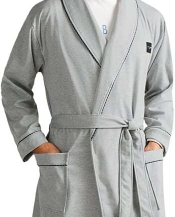 Ted Baker Mens Brushed Ponte Robe Pockets Contrast Piping Dressing Gown