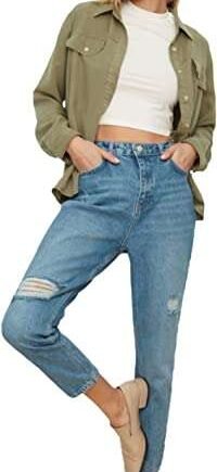 Trendyol Women High Waist Skinny fit Mom Jeans