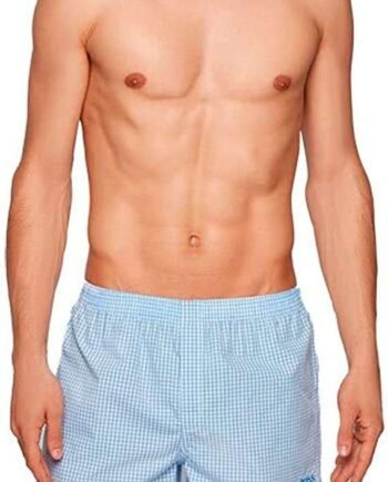 BOSS Mens NOS Boxer CW 2P Two-Pack of Embroidered-Logo Pyjama Shorts in Cotton