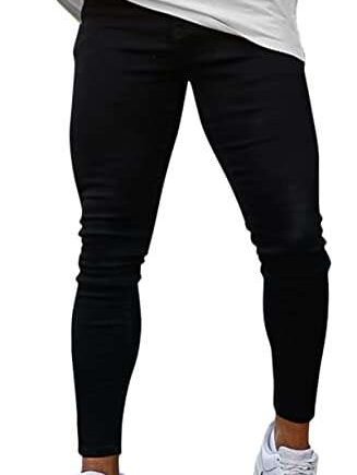 GINGTTO Mens Skinny Jeans Ripped Stretch Slim Fit Jeans for Mens Classic Denim Pants
