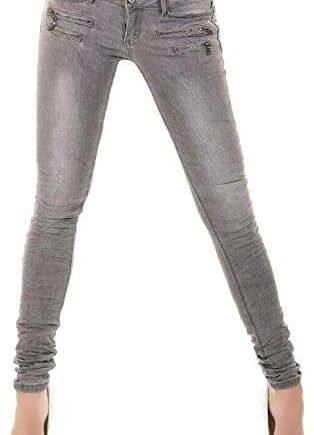 Noir Triple XXX Women's Skinny Low Waist Jeans Slim Stretch Denim Pants