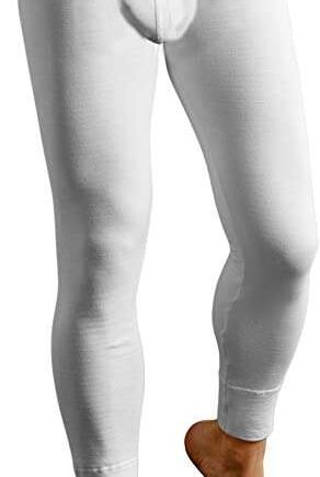 Mens Thermal Underwear Long Johns Bottoms White Blue Black Grey S