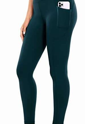 OVRUNS Yoga Pants for Women - High Waist Gym Leggings Tummy Control Workout Running Exercise Gym Fitness Leggings with Pocket