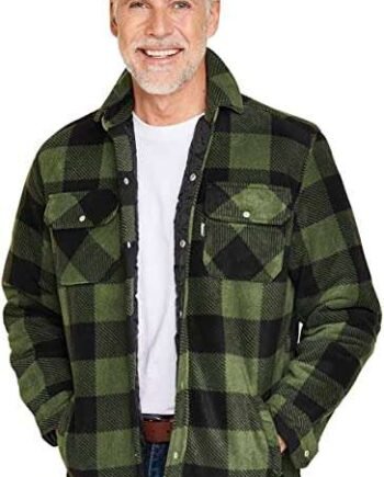 Champion Mens Kinross Fleece Padded Lumberjack Style Shirt