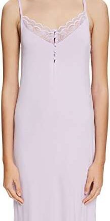 ESPRIT Women's Seasonal Lace Mo Nw Cve Chemise Night Shirt