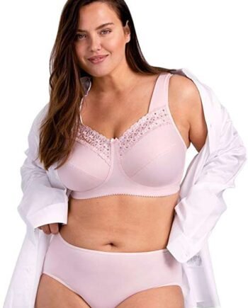 Miss Mary of Sweden Broderie Anglaise Women's Non-Wired Comfort Cotton Bra Gift for her, Gift for Women
