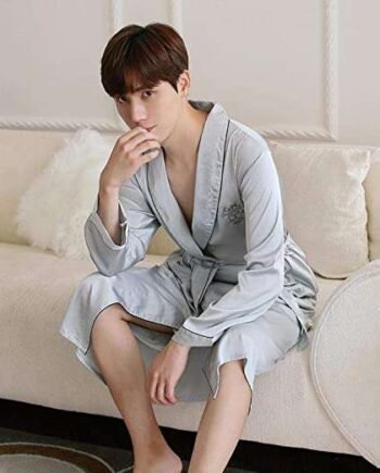 Nightgown,Lovers Kimono Gown Sleepwear For Couple Women Robe nightie Men Bathrobe shorts Novelty Lounge Nightwear Softy Intimate Lingerie