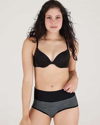 INNERSY Period Pants Heavy Flow Cotton Menstrual Underwear High Waist Pack of 3 (Must Wear with Pad or Tampon)