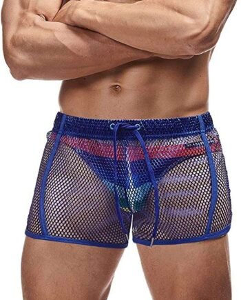 AIMPACT Men's Sexy Underwear See Through Mesh Briefs Funny Boxer Underpants Lingerie for Men