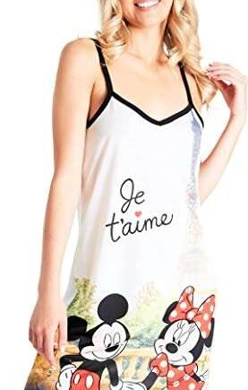Disney Nighties for Women Strap Nightdress Mickey Minnie