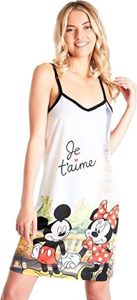 Disney Nighties for Women Strap Nightdress Mickey Minnie