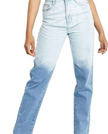 JMOJO - Denim Mom Jeans for Women UK - Denim Womens Jeans - High Waisted Jeans Women with Internal Waist Adjusters - 5 Pocket Design Makes This a Perfect Ladies Jeans