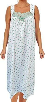 Trifolium Women Sleevless NightWear 100% Cotton Long Ladies Floral Print Nightdress M to XXXL