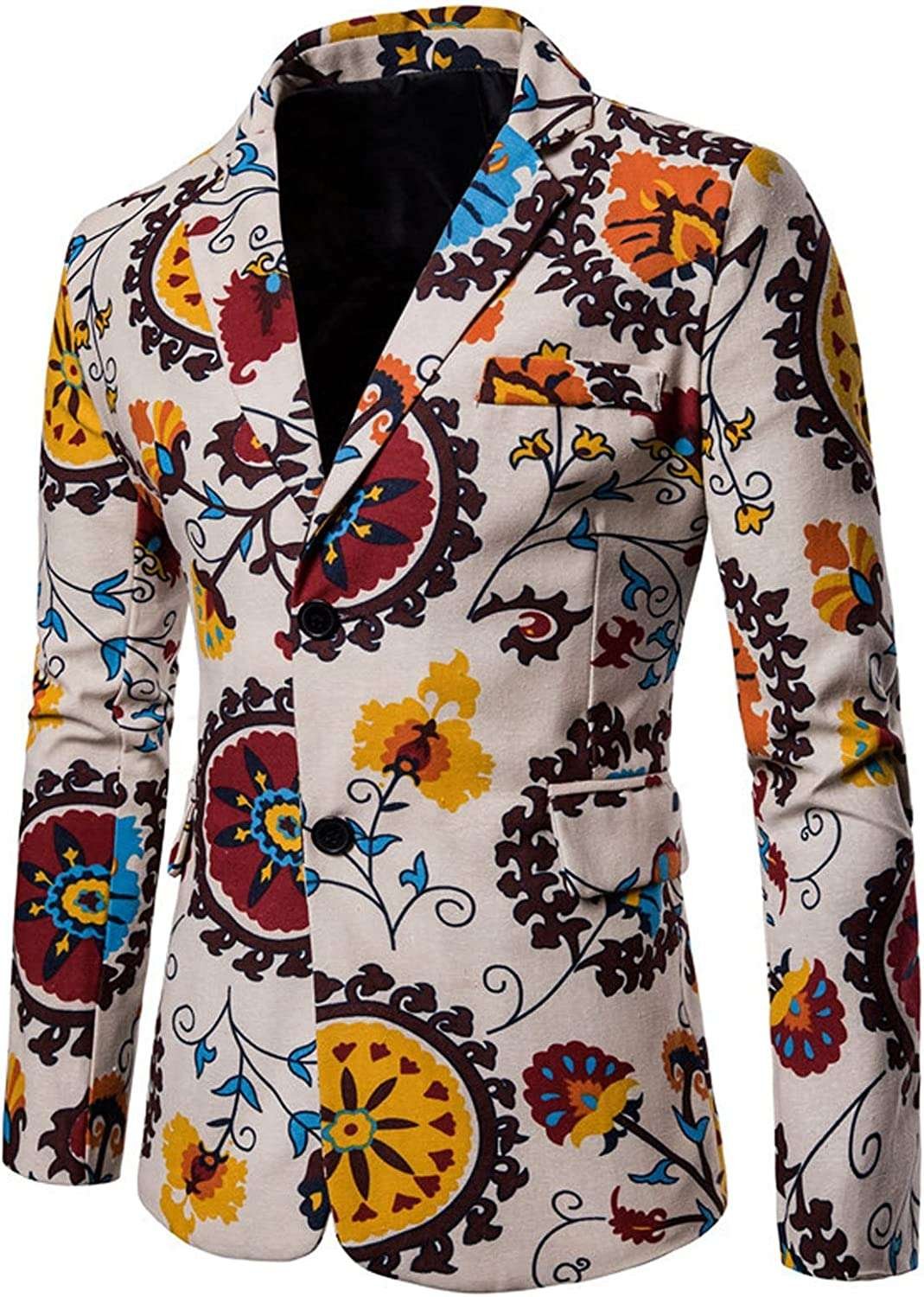 Suit Blazer for Men Slim Fit Business Suits Blazer Two Buttons Chic Tuxedo Coats for Wedding