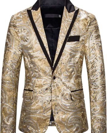 Black Blazer Men Slim Men's Casual Sequins Coat Jackets Single Button Blazers Slim Lapel Collar Pocket Suit Coat Long Sleeve Coat Suit Men's Suit Jackets And Blazers 1920'S