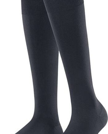FALKE Lufthansa Travel & Comfort Women's Energizer Knee-High Socks Compression Black White More Colours Ladies Long Compression Support Socks 18-21 mmHg For Summer Or Winter 1 Pair