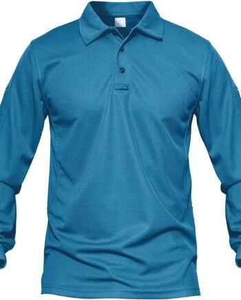 MAGCOMSEN Men's Quick Dry Long Sleeve Polo Shirts for Casual Military Golf Hiking