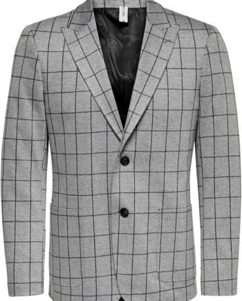Only & Sons Mens Blazers Herringbone Check Smart Casual Regular Fit Blazer