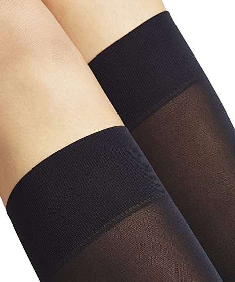 FALKE Women's Pure Matt Socks, 50 DEN, Blue (Marine 6179)