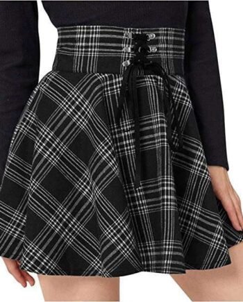 AMhomely Women Dresses Clearance Ladies Pleated Skirt Casual High Waist Mini Skirt Flare A-line Mini Skirt UK Size Party Elegant Dress Sale