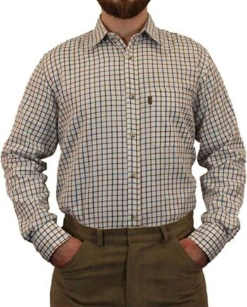 Mens Game Tattersall Long Sleeved Country Check Shirt